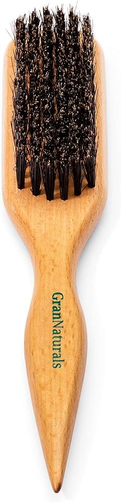 GranNaturals Wide Boar Bristle Teasing Brush & Smoothing Brush for Slick Back Hair, Edge Control,... | Amazon (US)