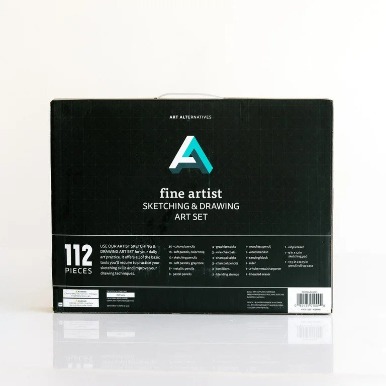 Art Alternatives, Sketching & Drawing Art Set, Fine Artist, 112 Pieces, Children to Adults - Walm... | Walmart (US)