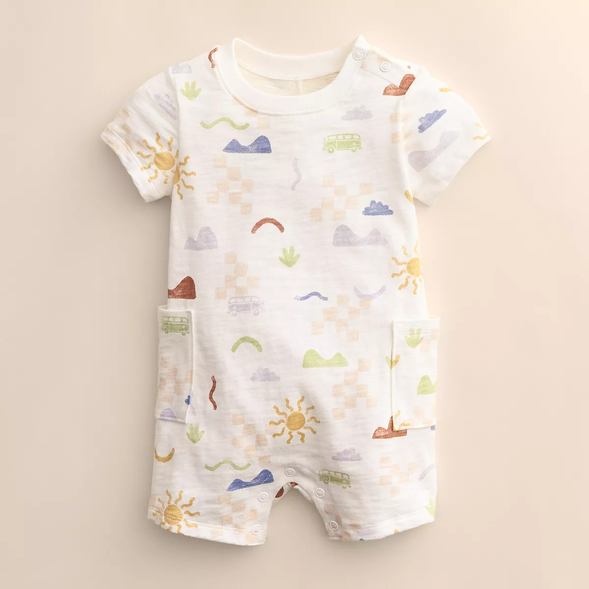 Baby Little Co. by Lauren Conrad Organic Side-Pocket Romper | Kohl's