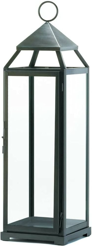 Zingz and Thingz Extra Tall Contemporary Lantern in Brushed Silver | Amazon (US)