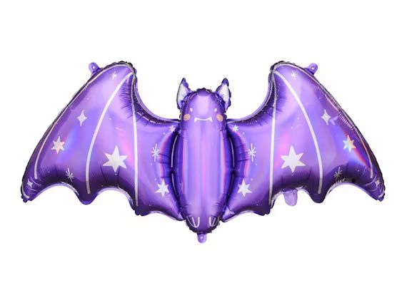 Giant Halloween Bat Balloon, 96cm/38in Pink and Purple Bat Balloon, Purple Jumbo Bat Decoration, ... | Etsy (US)