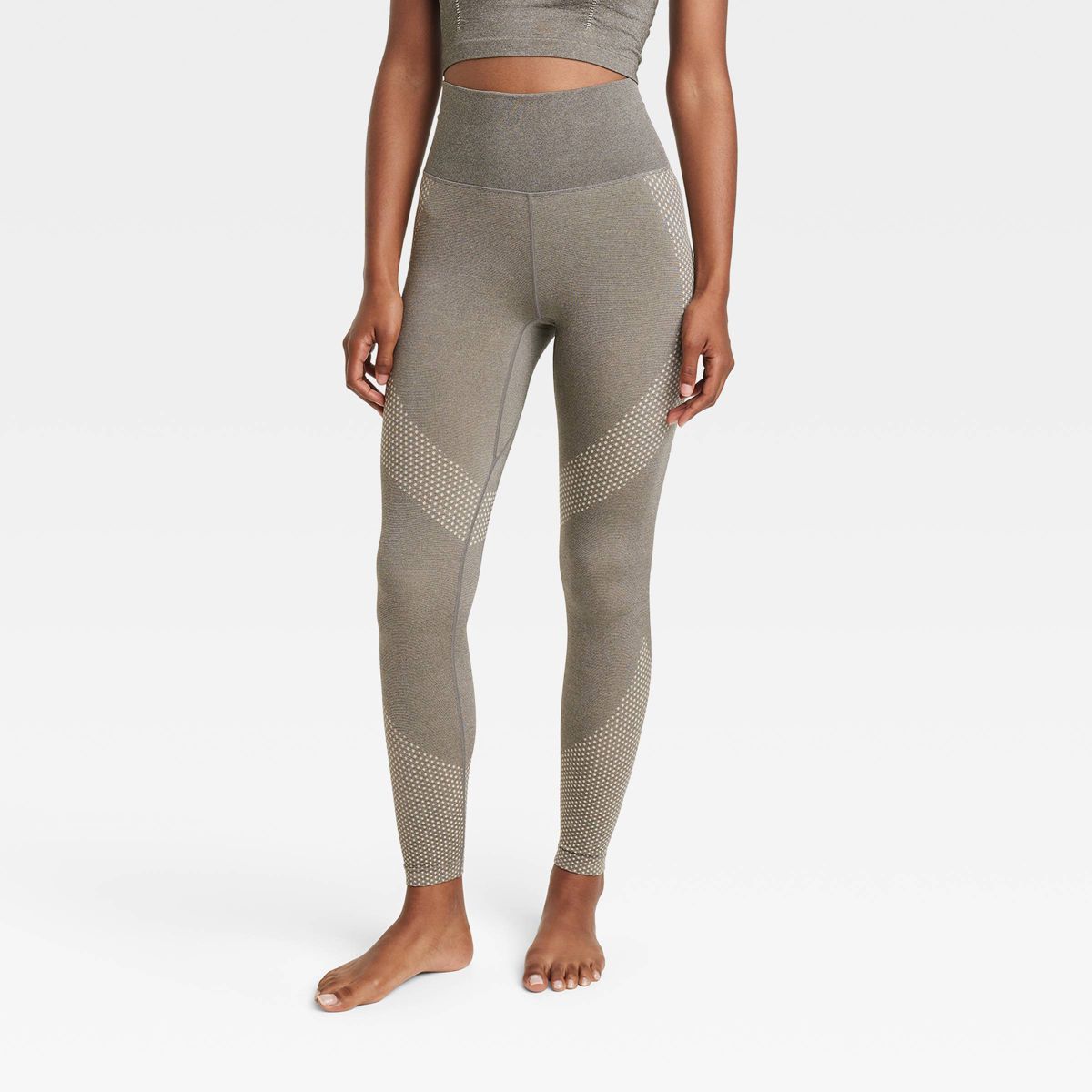 Women's High-Rise Patterned Seamless 7/8 Leggings - JoyLab™ | Target