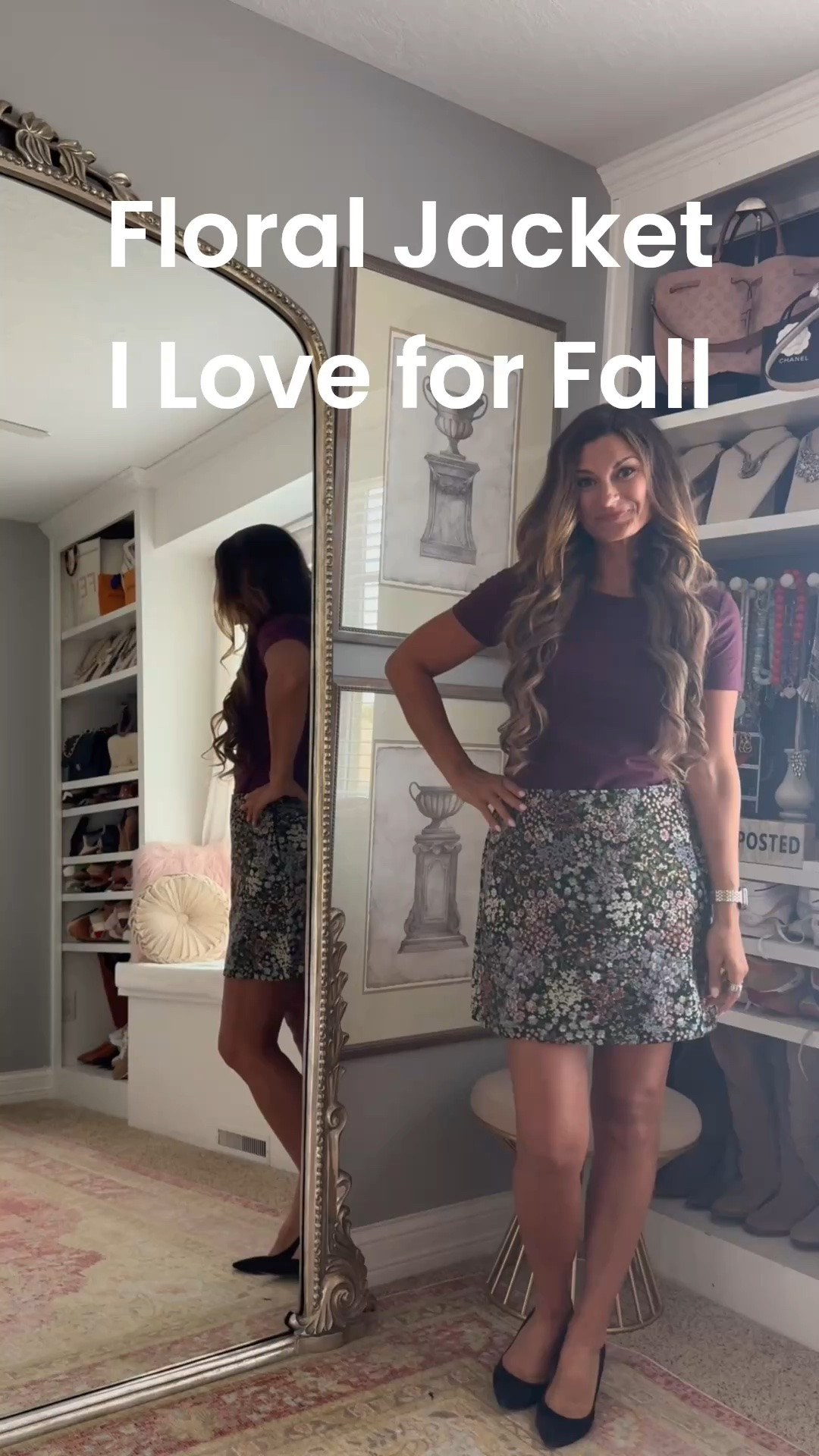 Floral jacket I love for fall
