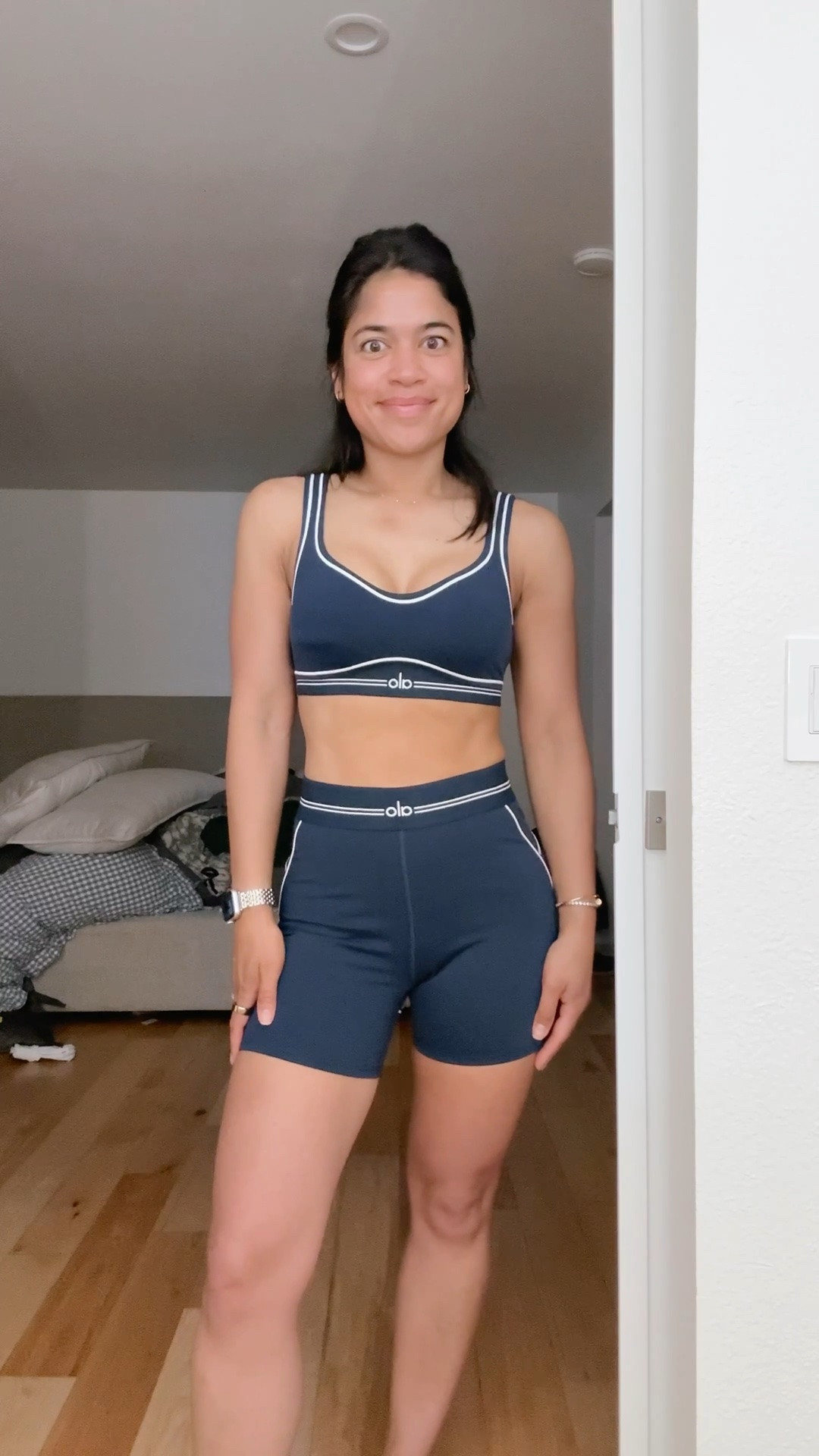 This alo set is so cute! Perfect for your workouts! Wearing small in both!

#LTKfitnessgoals #LTKootd #LTKActive