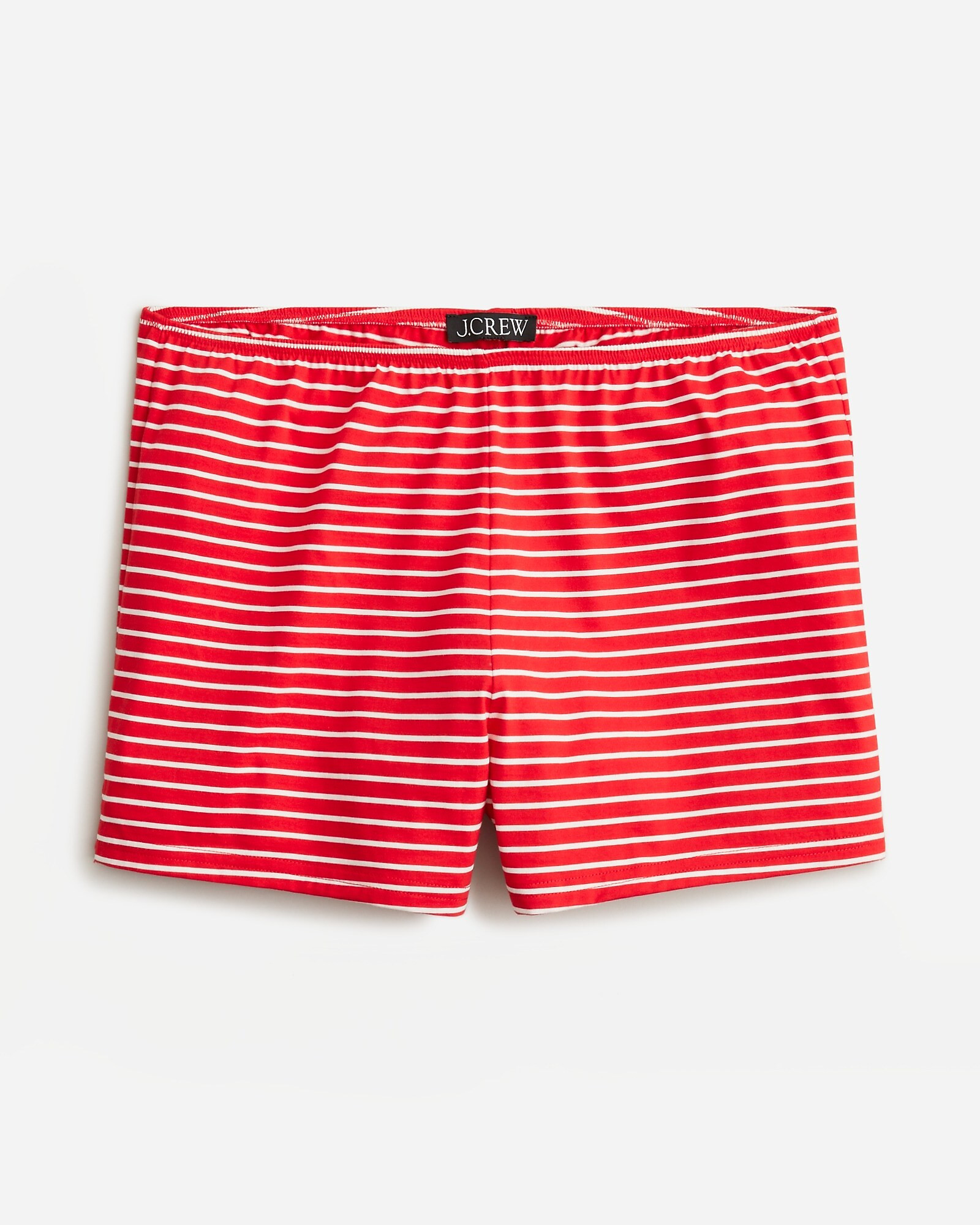 Pima cotton pull-on short in stripe | J. Crew US