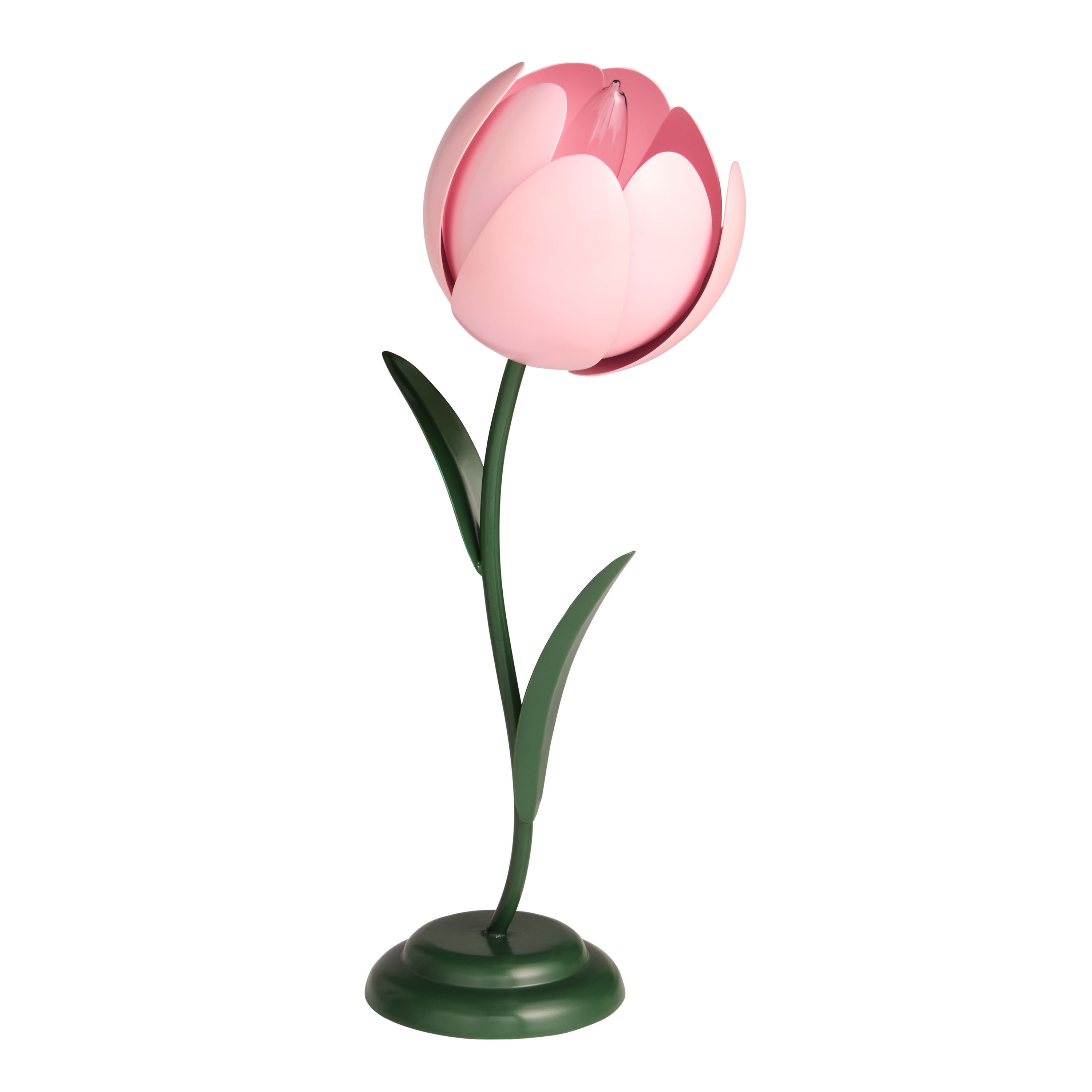 Pink Metal Tulip Figural Table Lamp | World Market