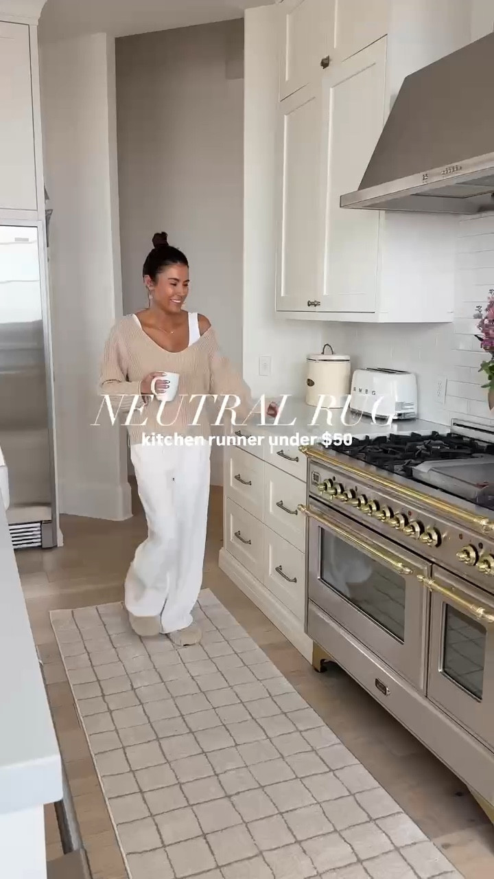 Neutral kitchen rug under $50 🤍 

Amazon finds, Amazon rug, kitchen runner, kitchen rug, geometric rug, neutral kitchen, spring kitchen decor 

#LTKHome #LTKSeasonal #LTKdayinmylife