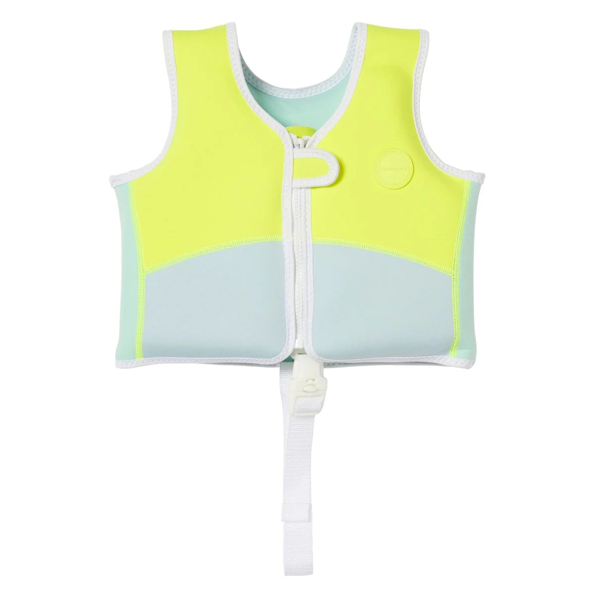 Kids Swim Vest 1-2 - Salty the Shark Neon Yellow | SUNNYLIFE US
