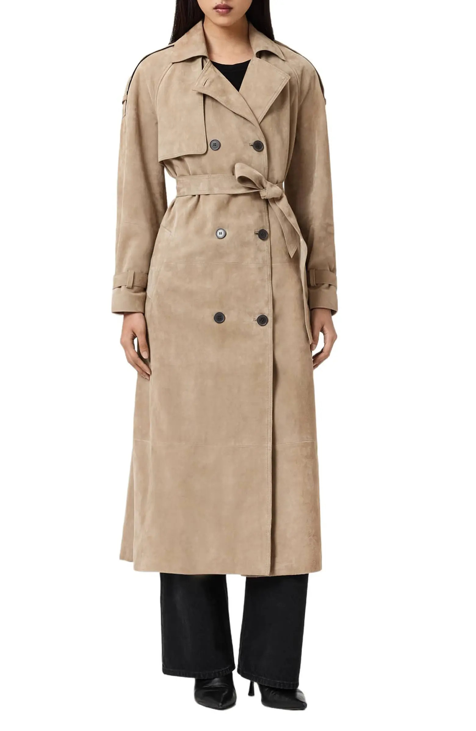 Reed Suede Trench Coat | Nordstrom