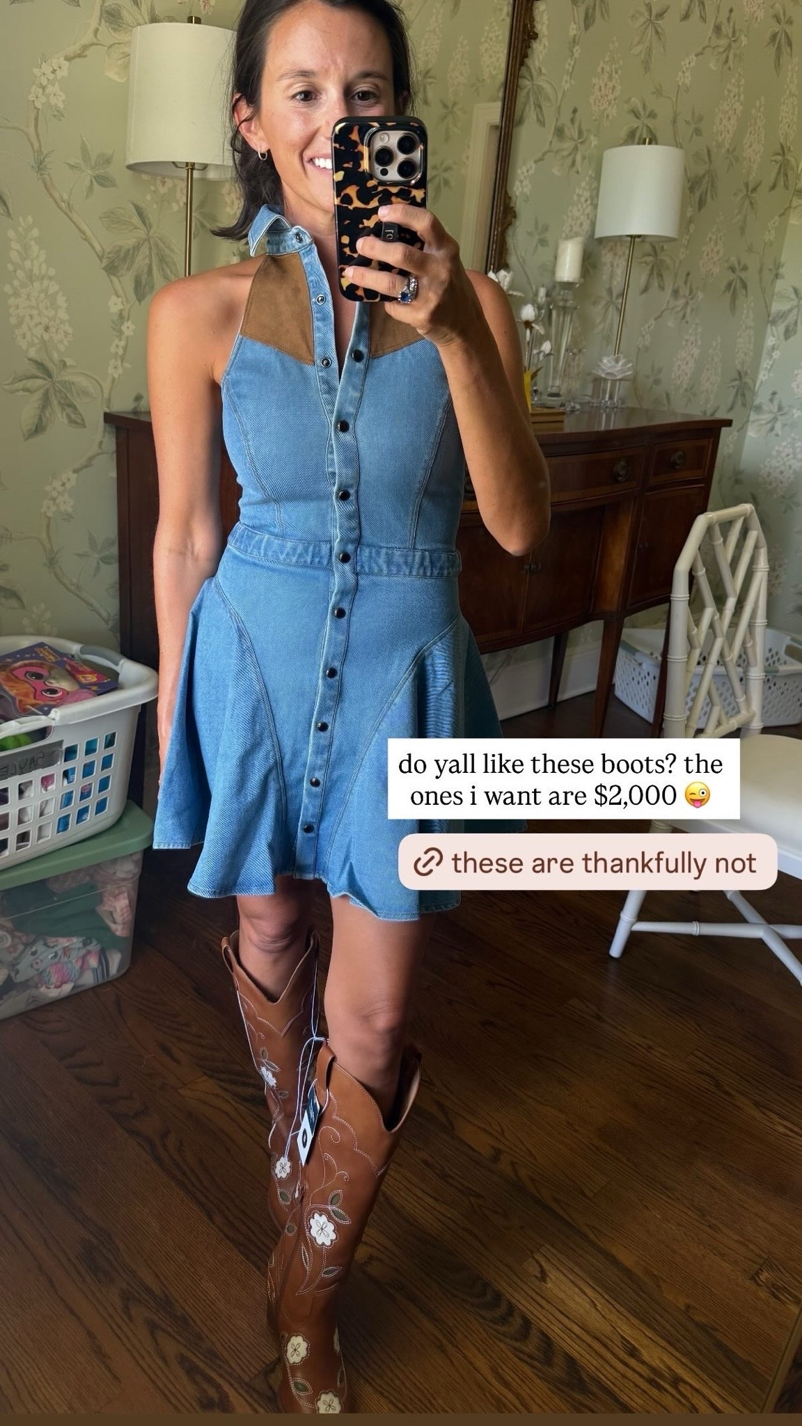 Obsessed with the dress and boots! Boots you wouldn’t believe are from target! So good!

#LTKSaleAlert #LTKTravel #LTKgrwm