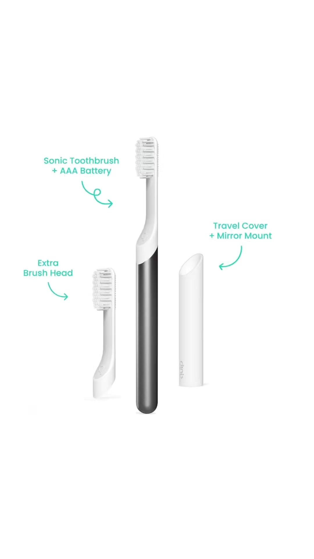 Travel toothbrush with timer for Adults Includes Extra Brush Head and Travel Cover Mount - Electric, Soft Bristle Refill Head, 3 Month Battery Life - Travel Toothbrush

#LTKSaleAlert #LTKWatchNow #LTKTravel
