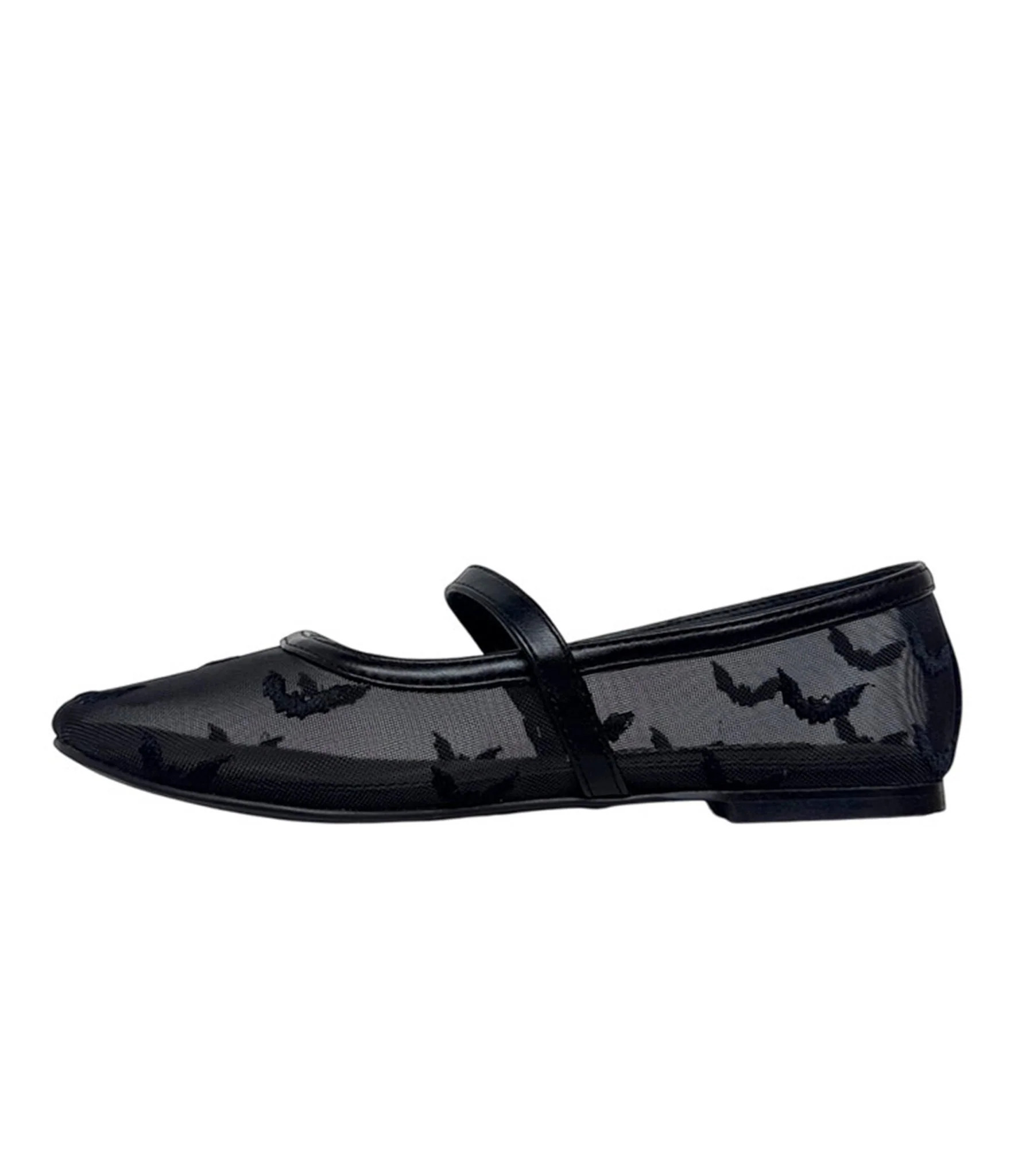 Black Helena Bats Flats | UniqueVintage