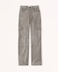 Women's Vegan Leather Cargo 90s Relaxed Pants | Women's Bottoms | Abercrombie.com | Abercrombie & Fitch (US)