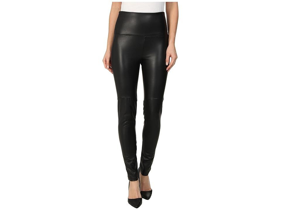 Lysse Faux Leather Shaping Legging (Black) Women's Casual Pants | Zappos