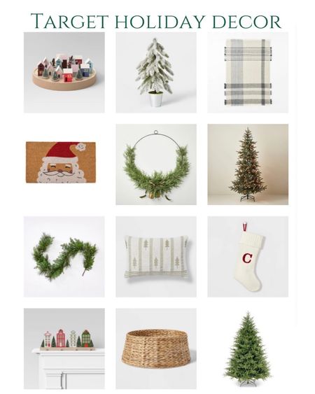 Christmas tree, holiday decor, modern holiday decor, target Christmas decor, holiday wreath, holiday doorway, Christmas doormat, Christmas village, stocking 

#LTKhome #LTKunder100 #LTKHoliday
