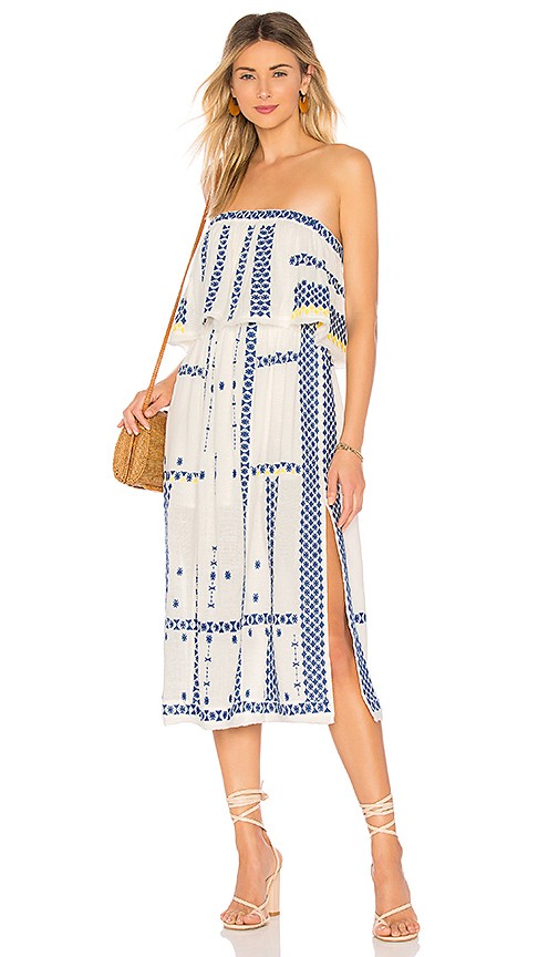 Free People Wild Romance Embroidered Dress in Ivory | Revolve Clothing (Global)