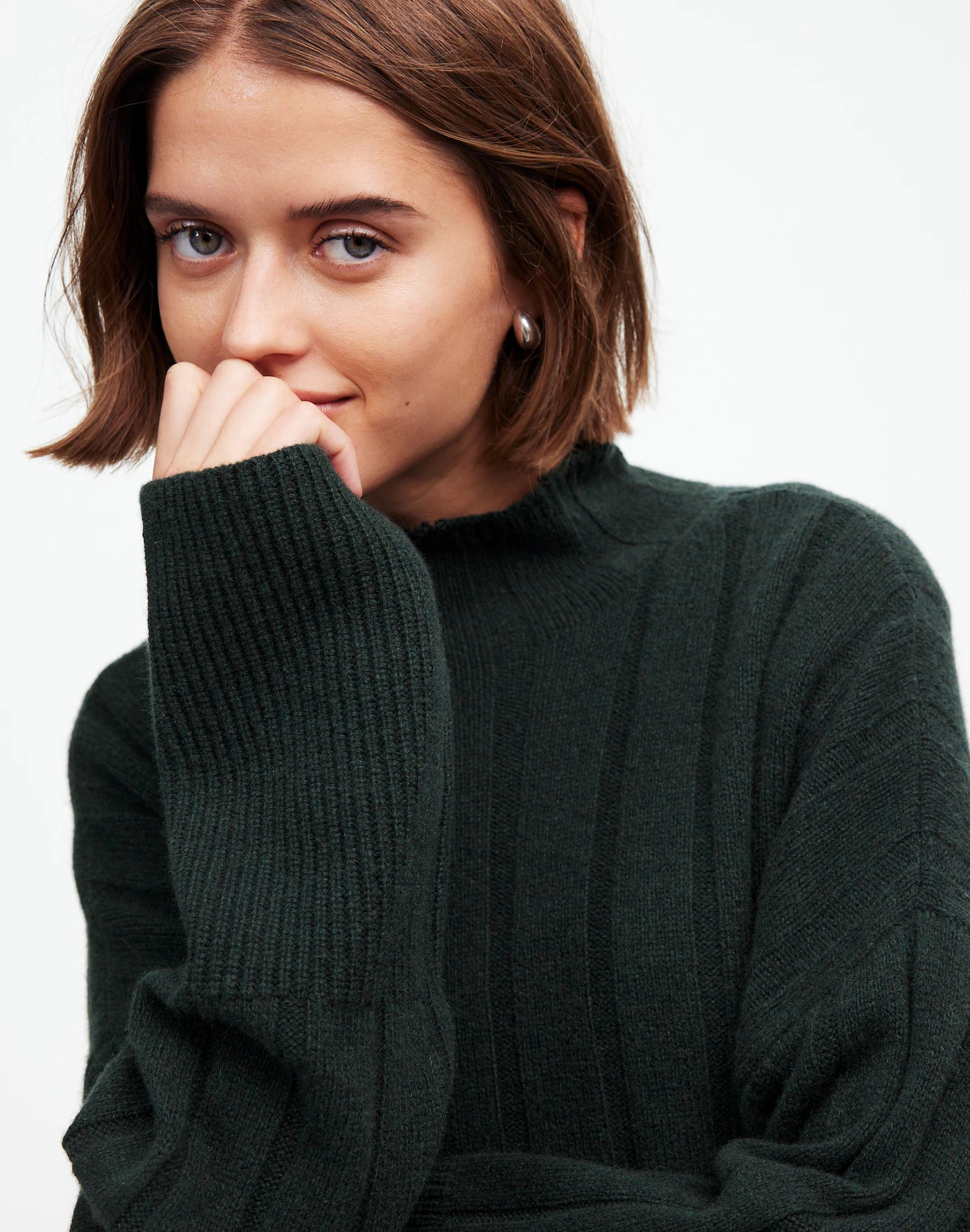 Ribbed Cashmere-Wool Blend Pullover Sweater | Madewell