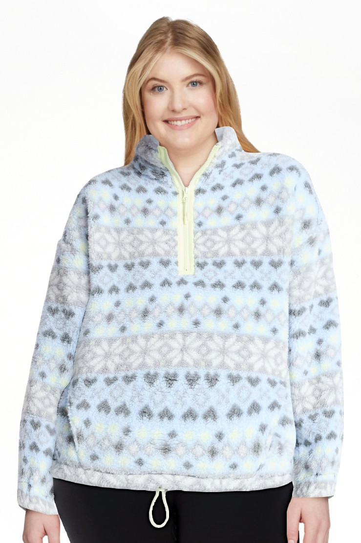 No Boundaries Plush Half-Zip Pullover, Women's | Walmart (US)
