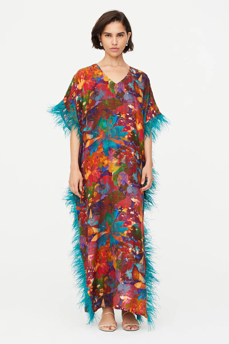 MAURA FEATHER CAFTAN | Marie Oliver