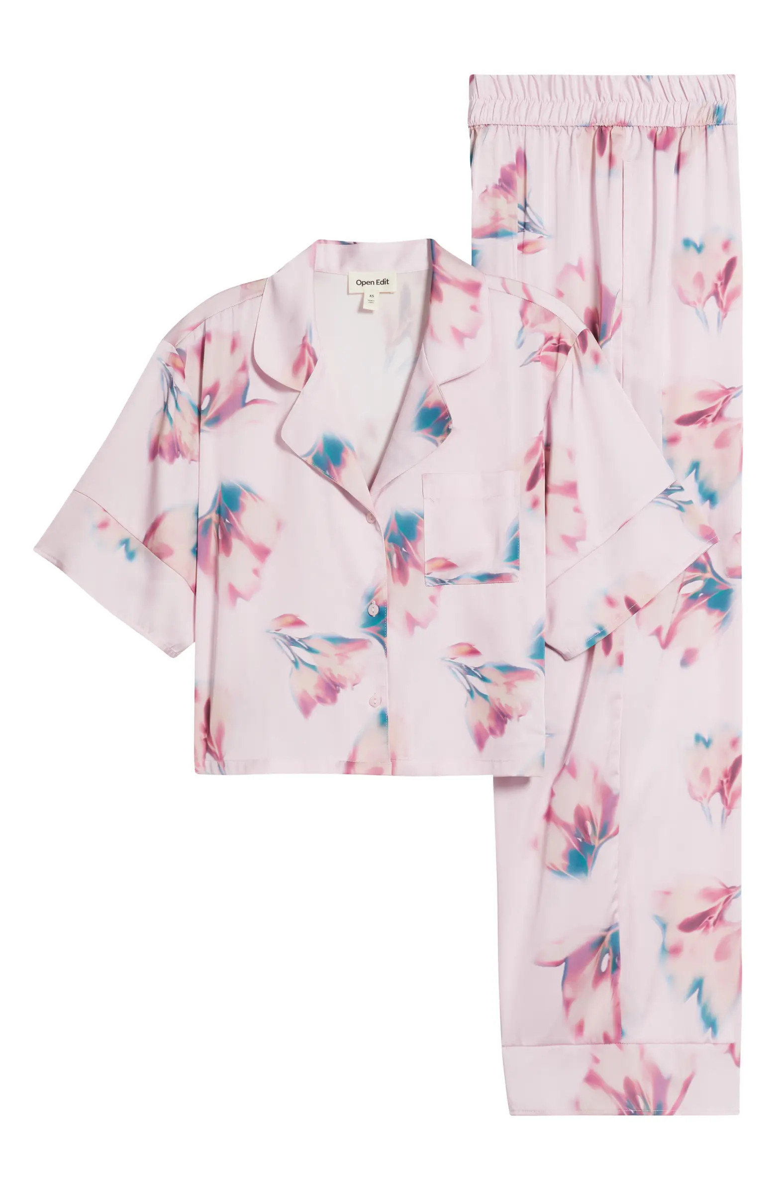 Boxy Everyday Satin Pajamas | Nordstrom