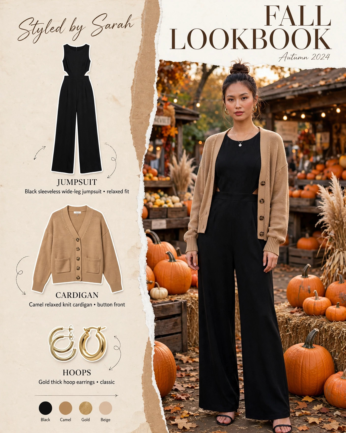 Black Jumpsuit & Camel Cardigan — Shop my look below! #StyledBySarah #FallFashion #LTKFinds
Affiliate links — I earn from qualifying purchases