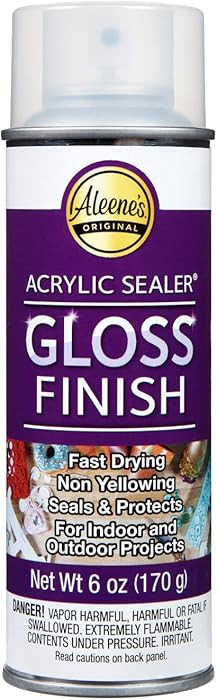 Aleene's 26412 Spray Gloss Finish, 6 Oz Acrylic Sealer, Original Version, Clear - Gloss | Amazon (US)