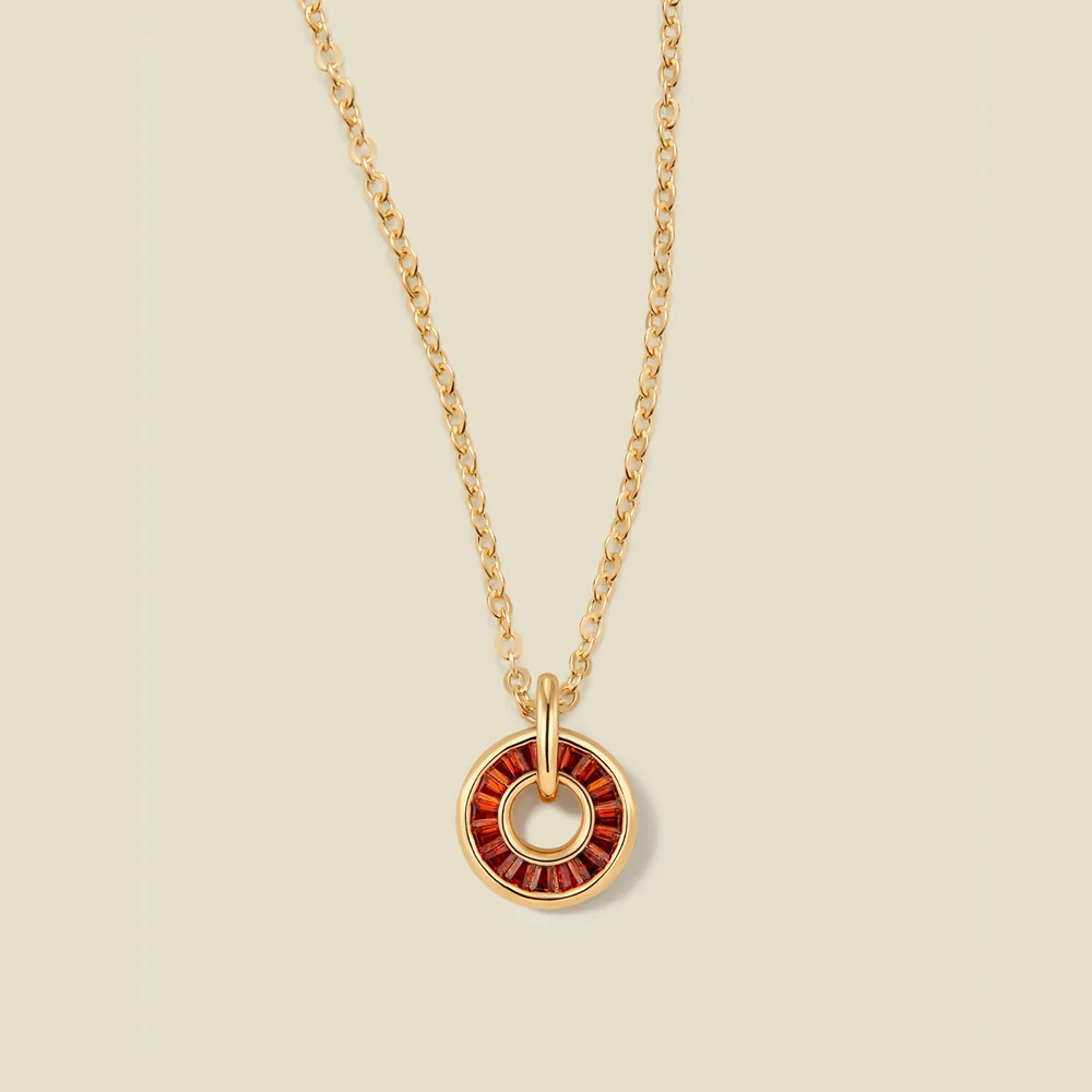 January Baguette Birthstone Necklace | Made by Mary | Made By Mary