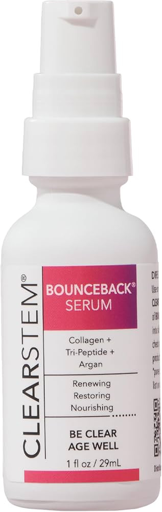 CLEARSTEM BOUNCEBACK Anti Aging Facial Serum - Peptides Serum for Face Hydration with Growth Fact... | Amazon (US)