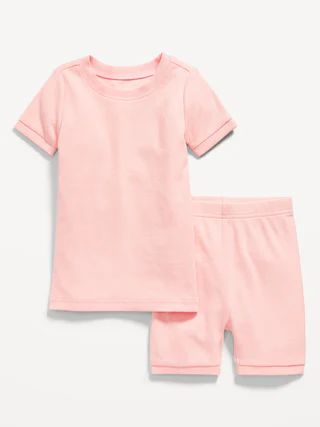 Unisex Snug-Fit Ribbed Pajama Set for Toddler & Baby | Old Navy (US)