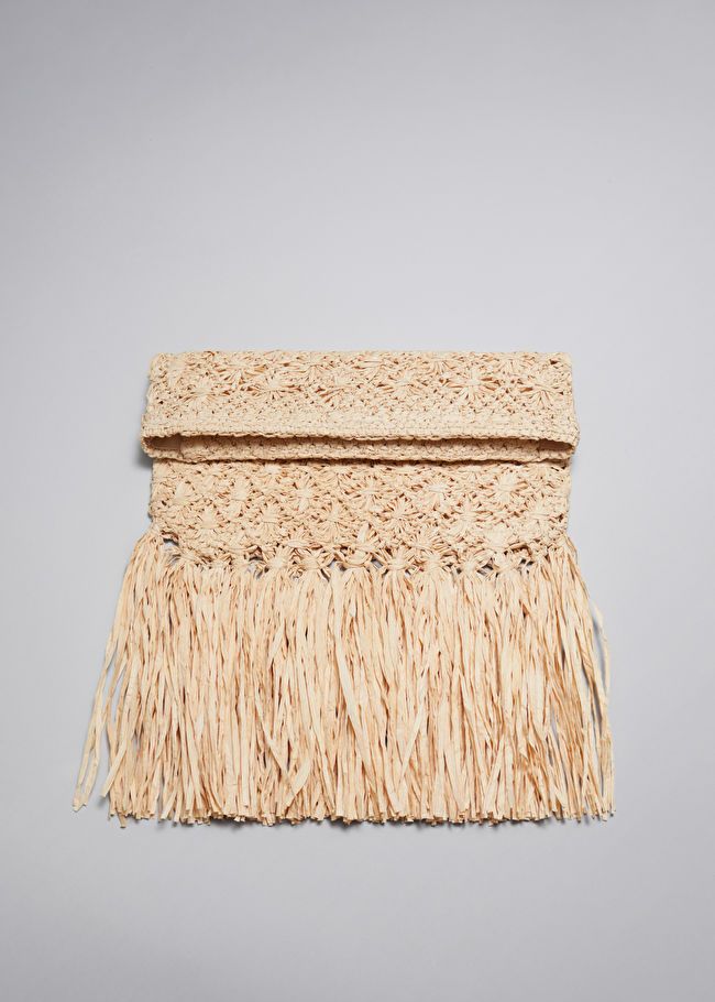 Fringed Straw Clutch | & Other Stories US