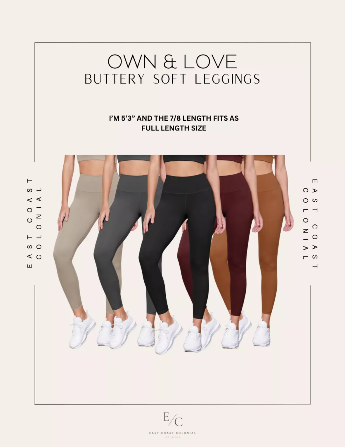 Women's Buttery Soft High Waisted Yoga Pants Full-Length Leggings 