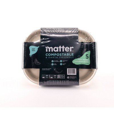 Matter Compostable Food Storage Container - 44 fl oz/5ct | Target