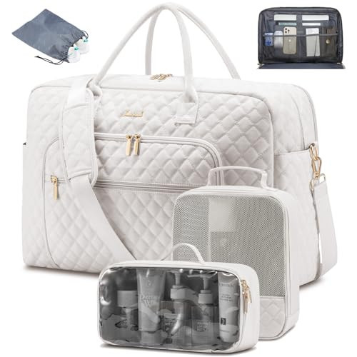 LOVEVOOK Travel Duffle Bag, Weekender Bag for Women with Toiletry Bags Carry on Overnight Bags with Laptop Compartment, Yoga Gym bag with Wet Pocket Shoe Bag, Hospital Bag for Labor and Delivery | Amazon (US)