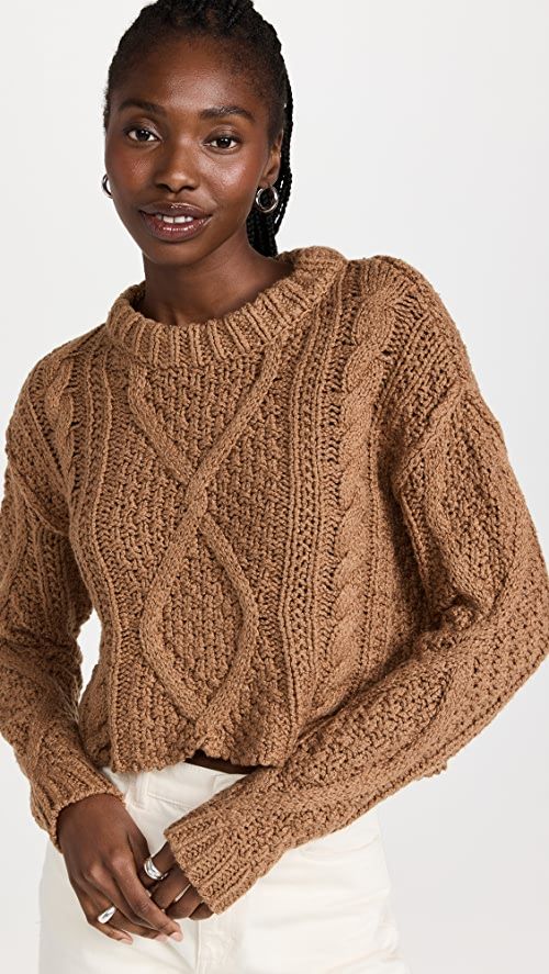 Cutting Edge Cable Sweater | Shopbop