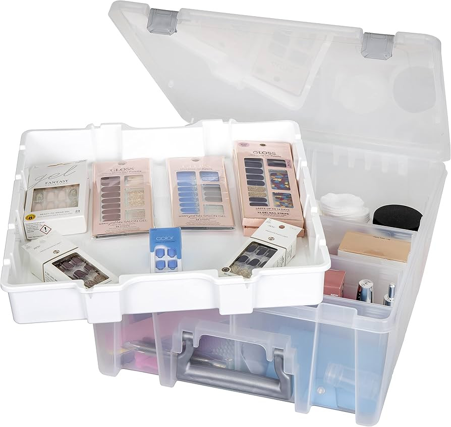 AB Designs 6899ABD Super Satchel Double Deep with Lift-Out Tray and Removable Dividers, Stackable... | Amazon (US)