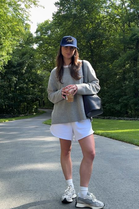 Hat is Siegelman Stable. Work from home outfit. Shorts outfit. New balance sneakers. Everyday outfit  

#LTKFindsUnder100 #LTKShoeCrush #LTKSeasonal