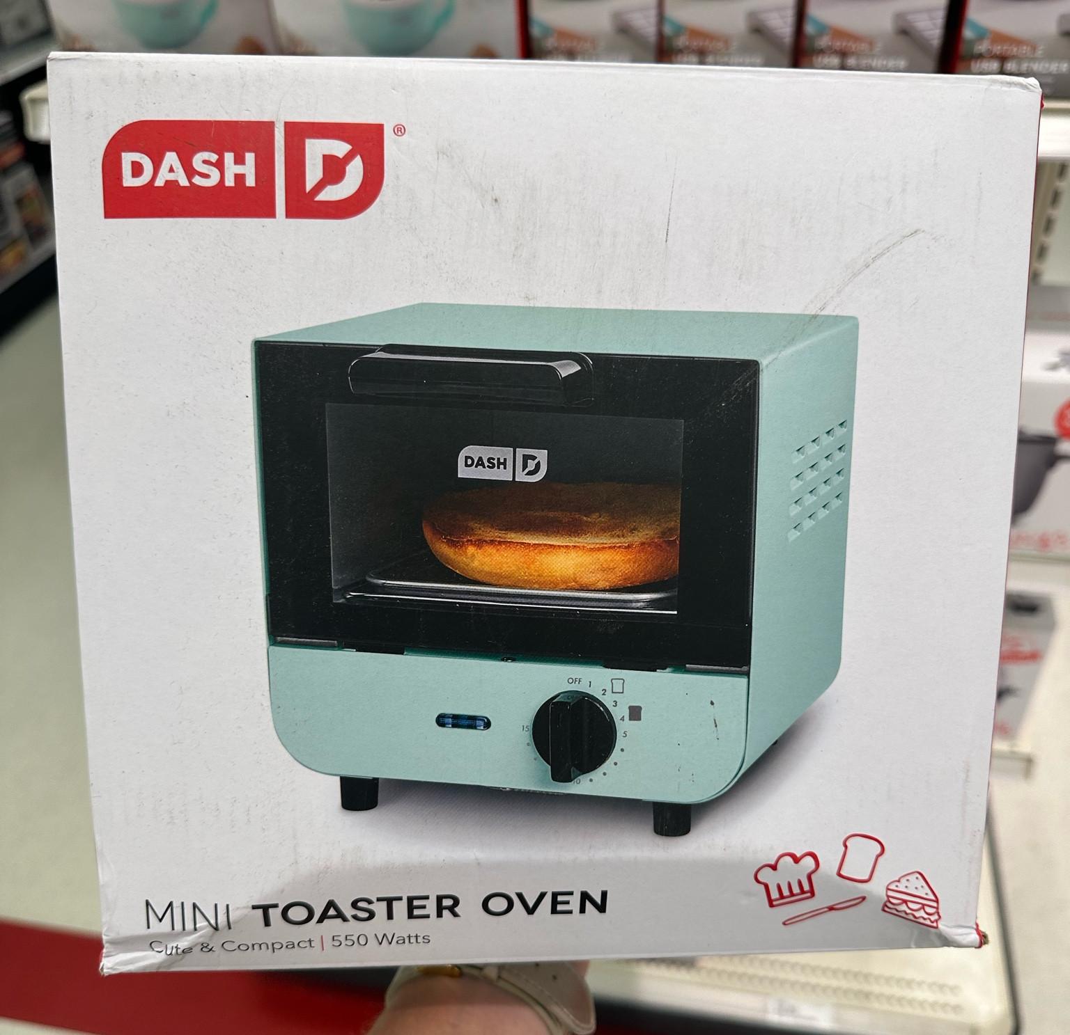 Dash Mini 16-oz. 2-Cup Rice Cooker in Aqua with Keep Warm Setting