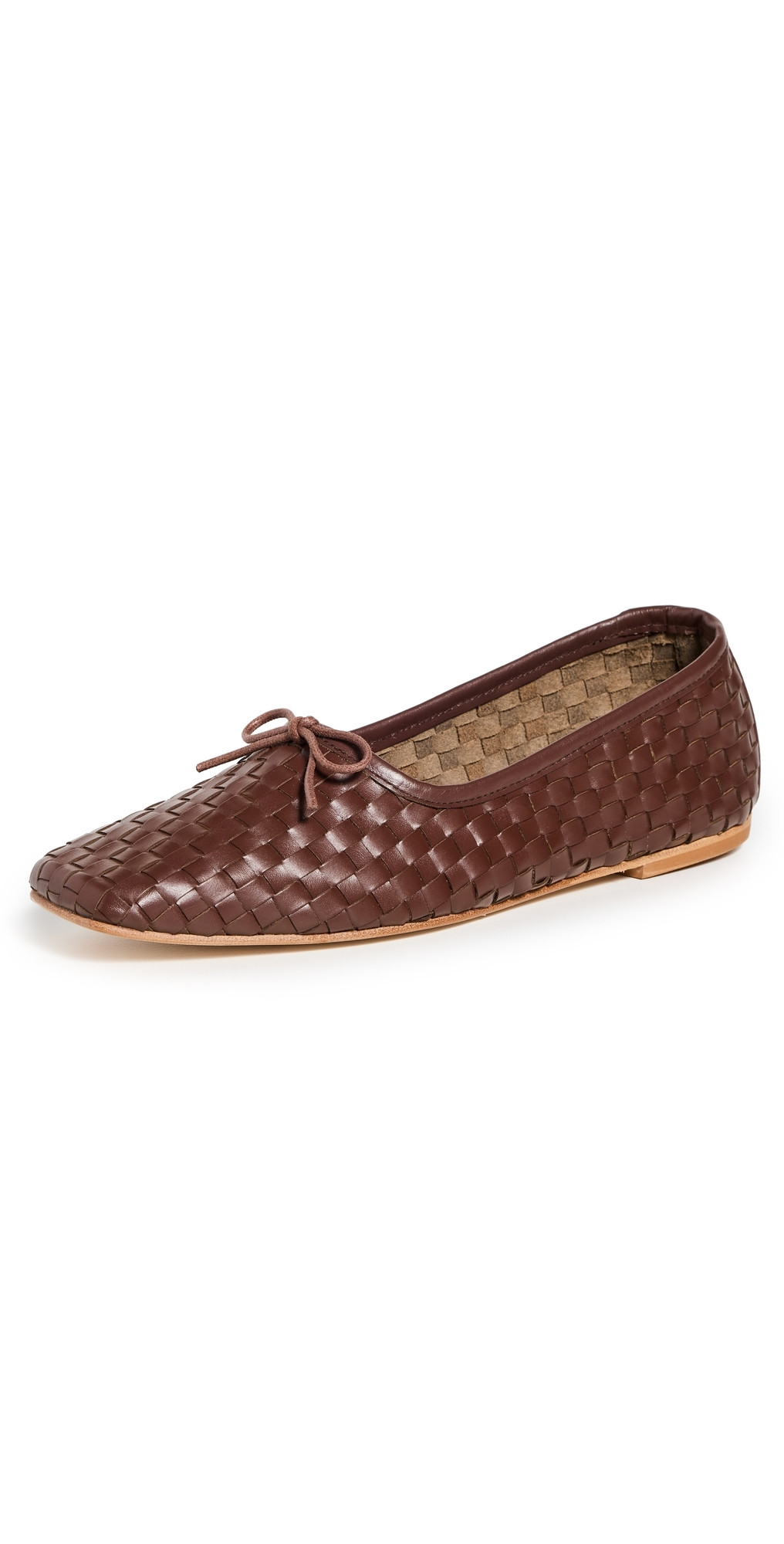 Freda Salvador Jada Flats Umber Closed Woven Calf 6.5 | Shopbop