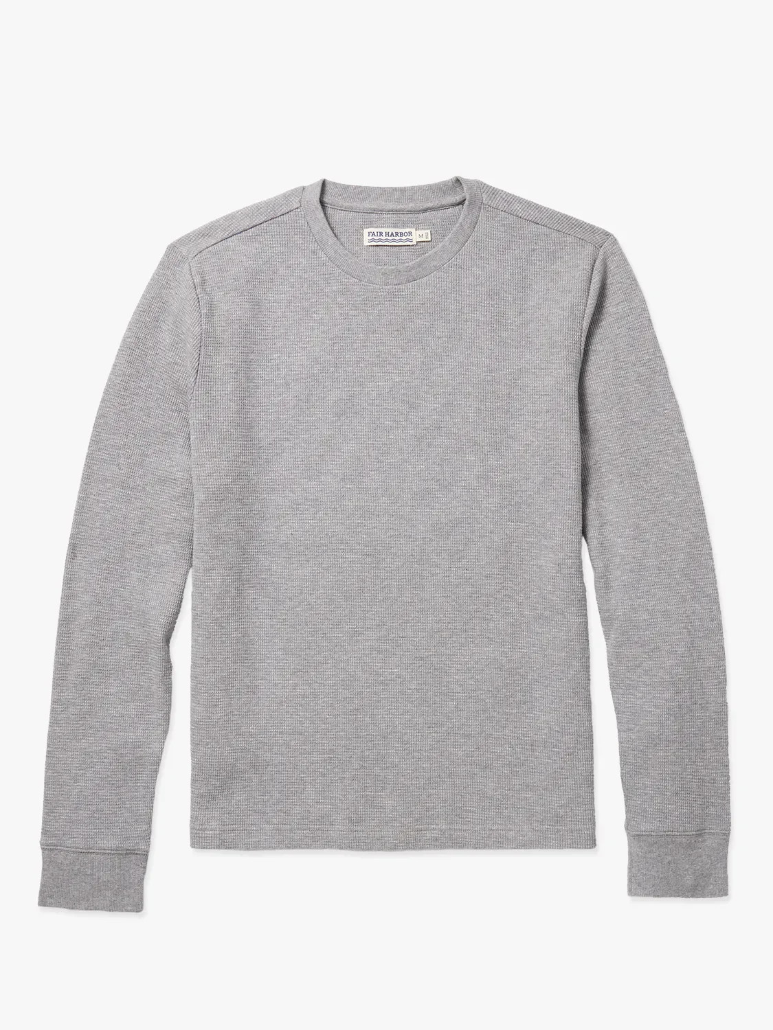 Hudson Waffle Crew | Heather Grey | Fair Harbor