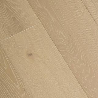 HOMELEGEND Light Beige White Oak 3/8 in. T x 7.5 in. W Wire Brushed Engineered Hardwood Flooring ... | The Home Depot