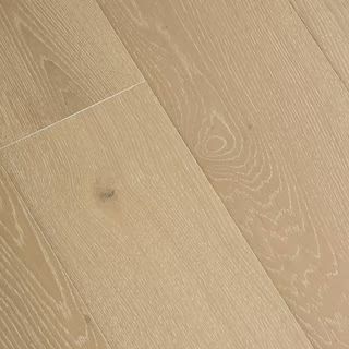 HOMELEGEND Light Beige White Oak 3/8 in. T x 7.5 in. W Wire Brushed Engineered Hardwood Flooring ... | The Home Depot