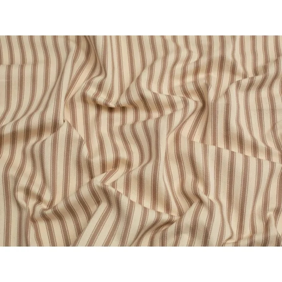 Minerva Ticking Stripe Canvas Fabric Beige - per yard | Walmart (US)