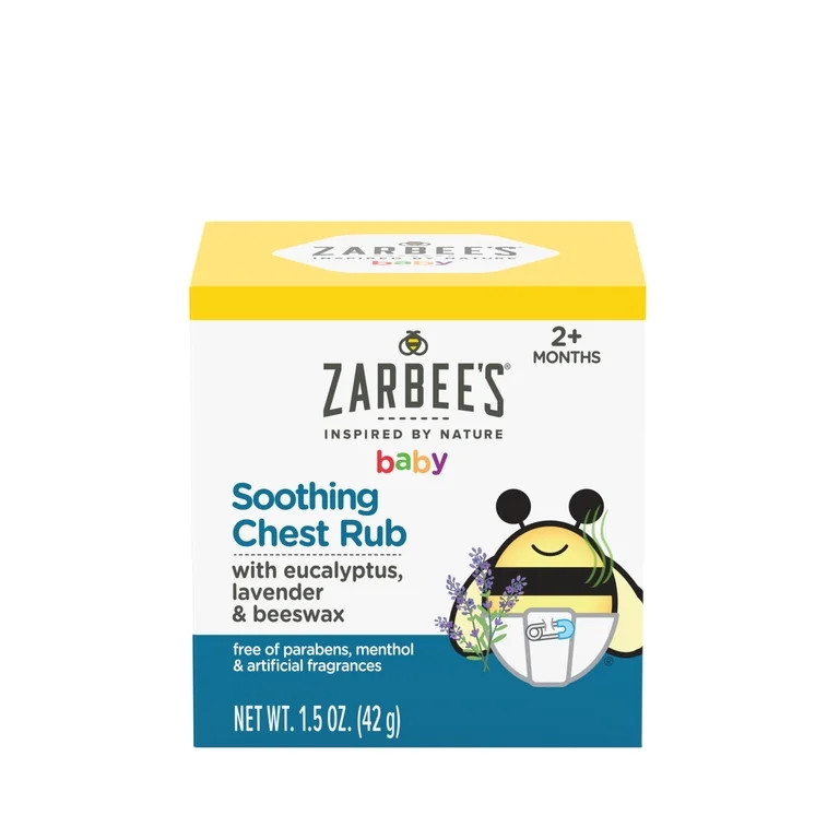 Zarbee's Baby Soothing Chest Rub, Eucalyptus, Lavender, 1.5 oz | Walmart (US)