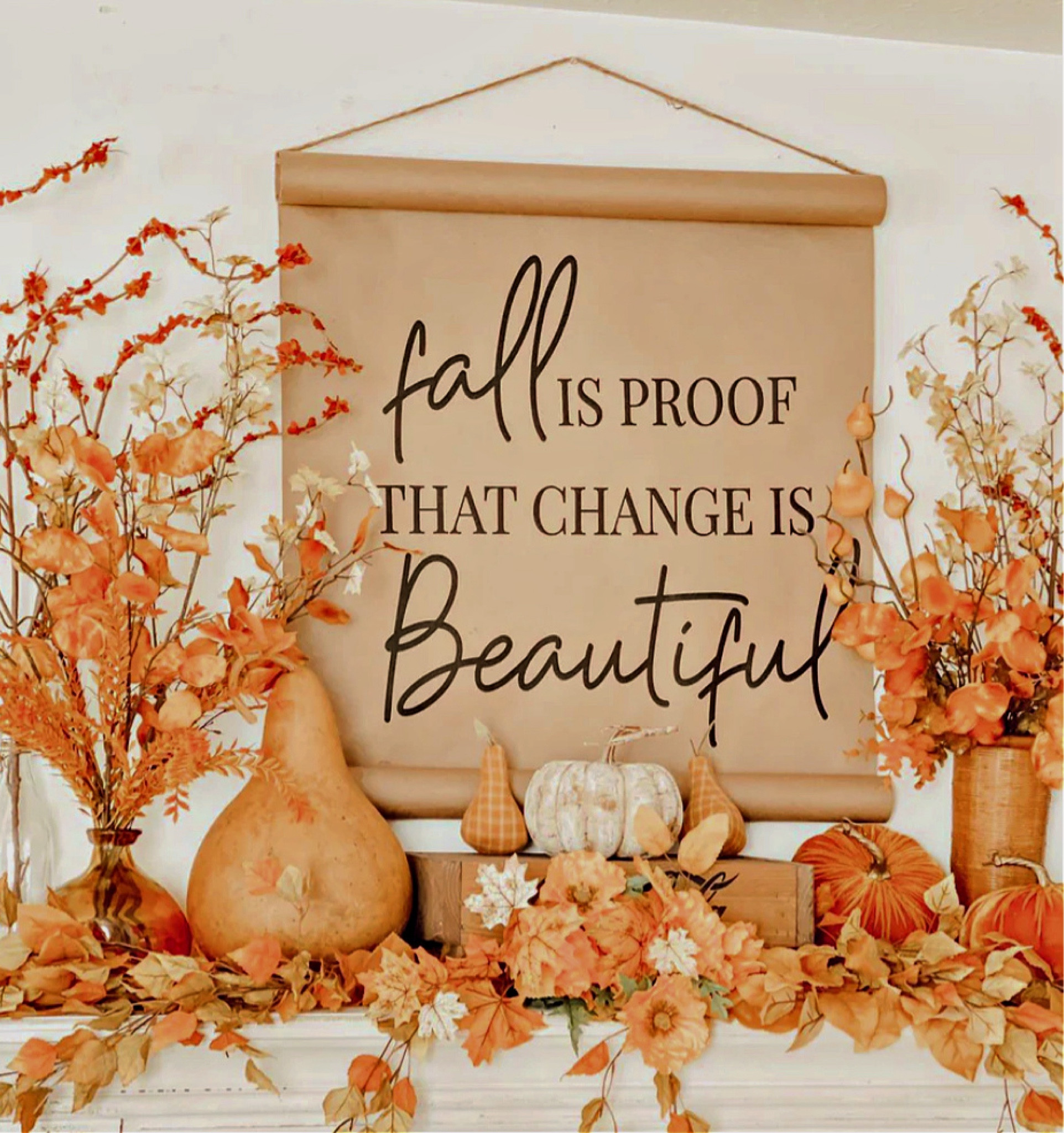 Fall is Proof that change is Beautiful scroll  

#LTKFindsUnder100 #LTKSeasonal #LTKHome