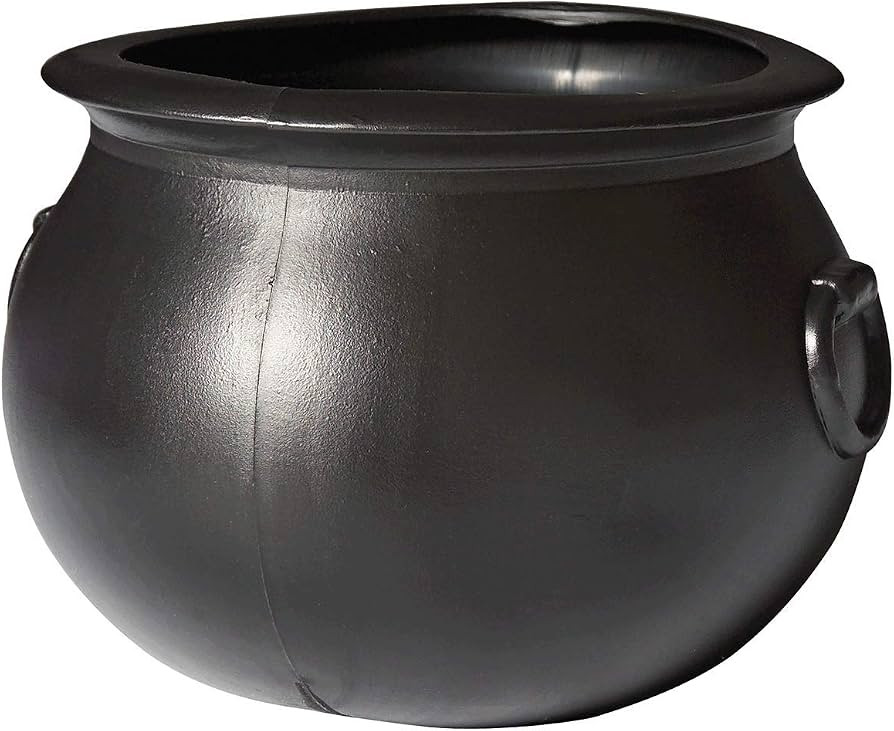 Anderson's Black Plastic Kettle Cauldron Pot, Halloween St. Patrick's Day - 12 inches | Amazon (US)