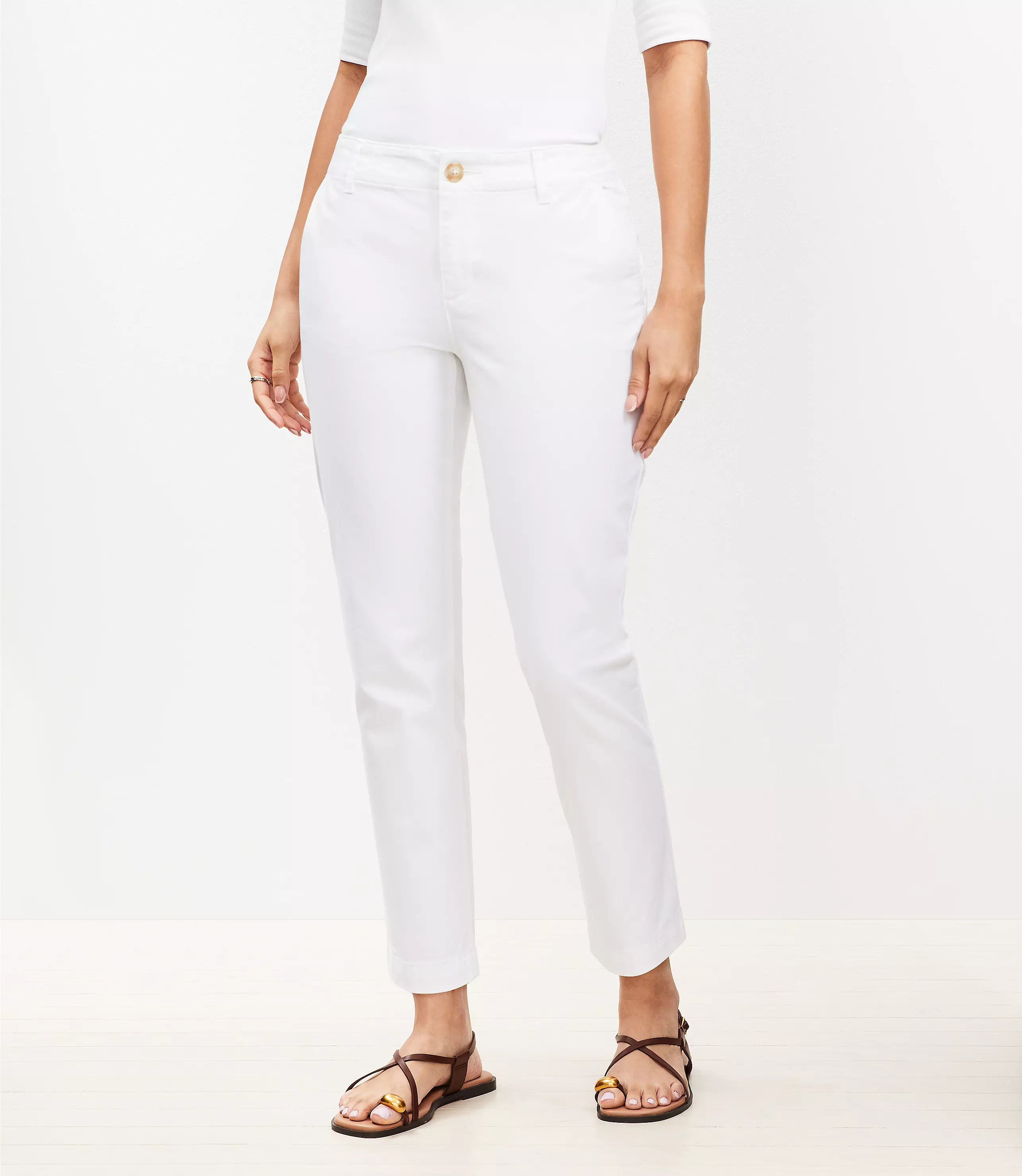Curvy Monroe Slim Chino Pants | LOFT