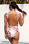 Ruffled Floral One-Piece Swimsuit | Anthropologie (US)