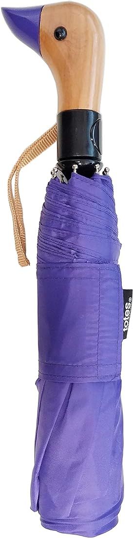 totes Auto Open Neverwet Wooden Duck Handle Umbrella, Color purple ~ 42" Arc | Amazon (US)