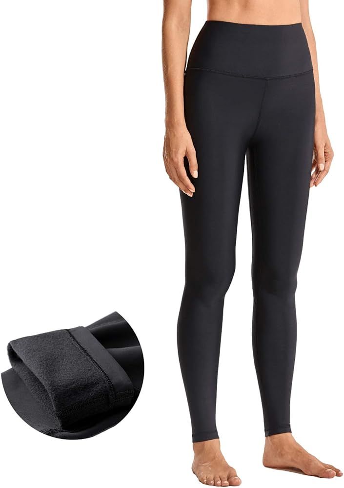 CRZ YOGA Fleece Lined Leggings Women Winter Warm Full Length High Waist Yoga Pants Workout Tight ... | Amazon (US)