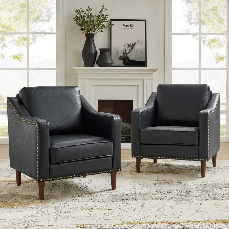 Almetia Vegan Leather Armchair | Wayfair North America